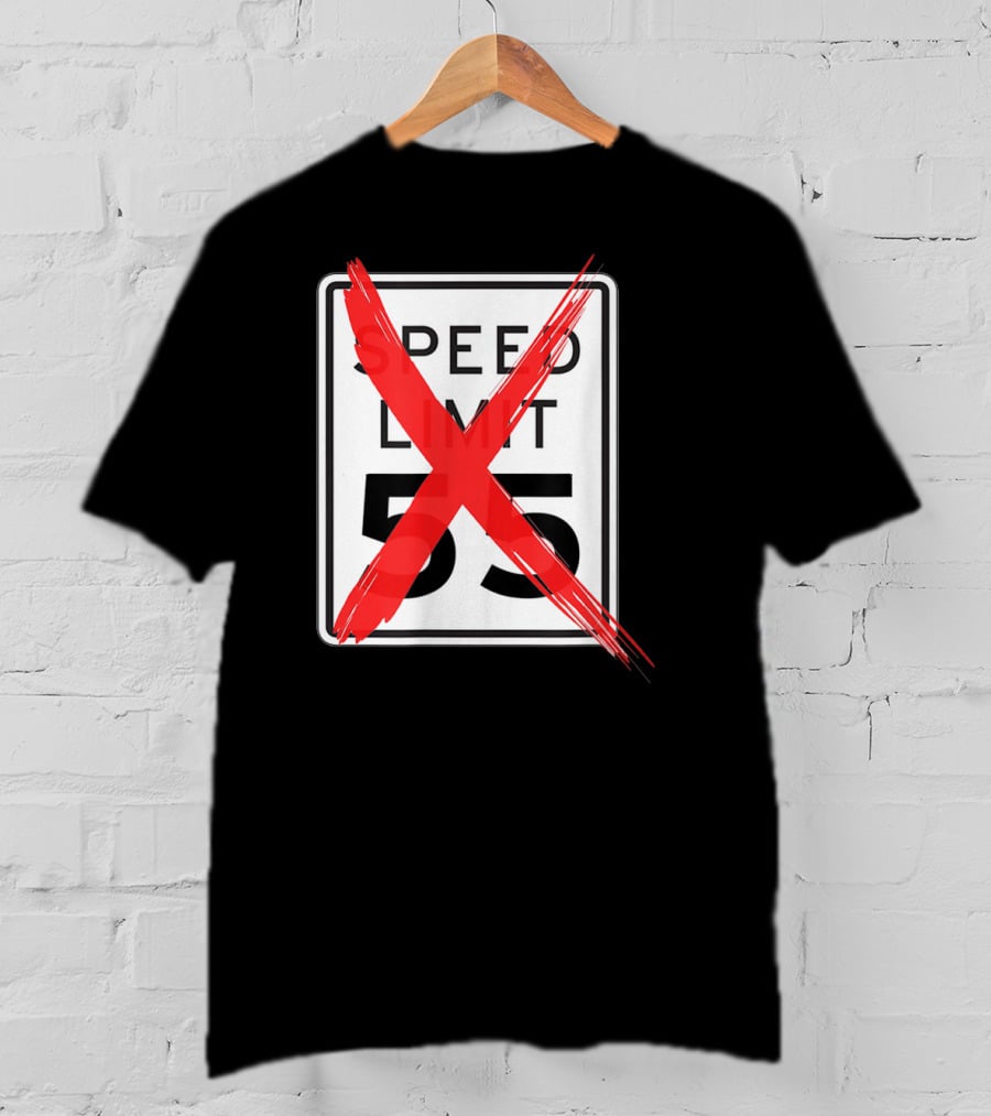 Speed Limit 55 Red Crossed Car Enthusiast T-Shirt
