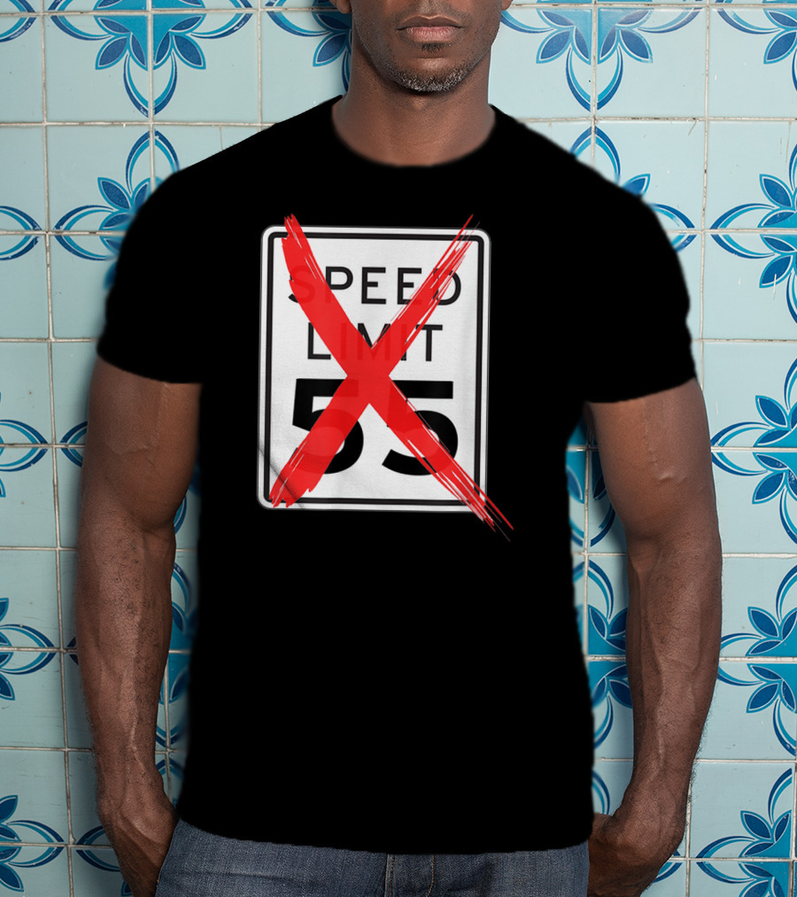 Speed Limit 55 Red Crossed Car Enthusiast T-Shirt
