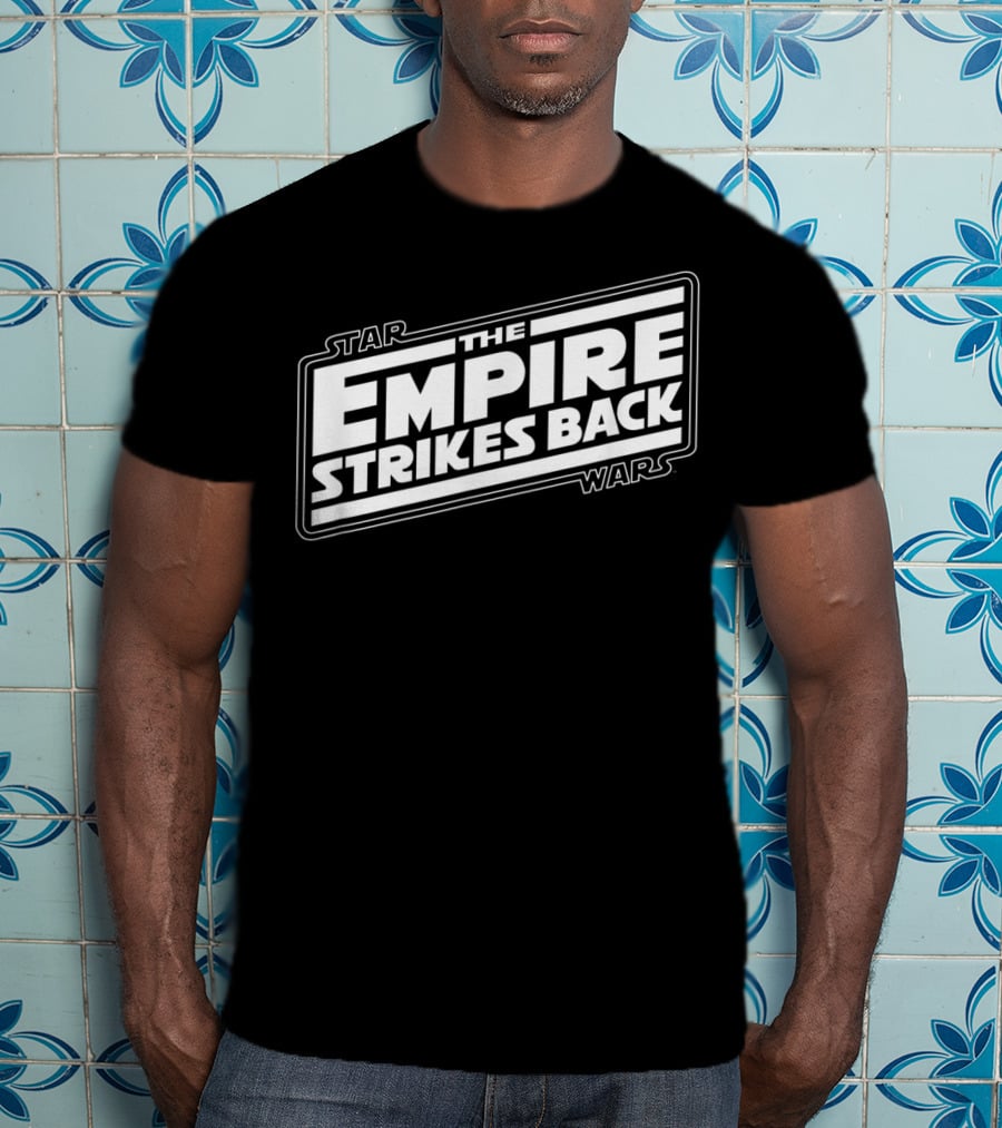Star Wars The Empire Strikes Back Angled Movie T-Shirt