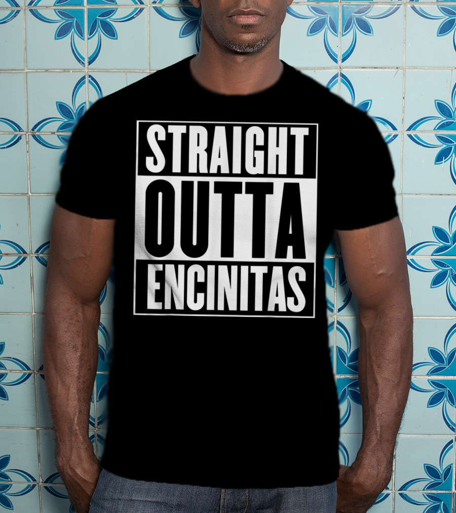 Straight Outta Encinitas California City Pride Urban T-Shirt
