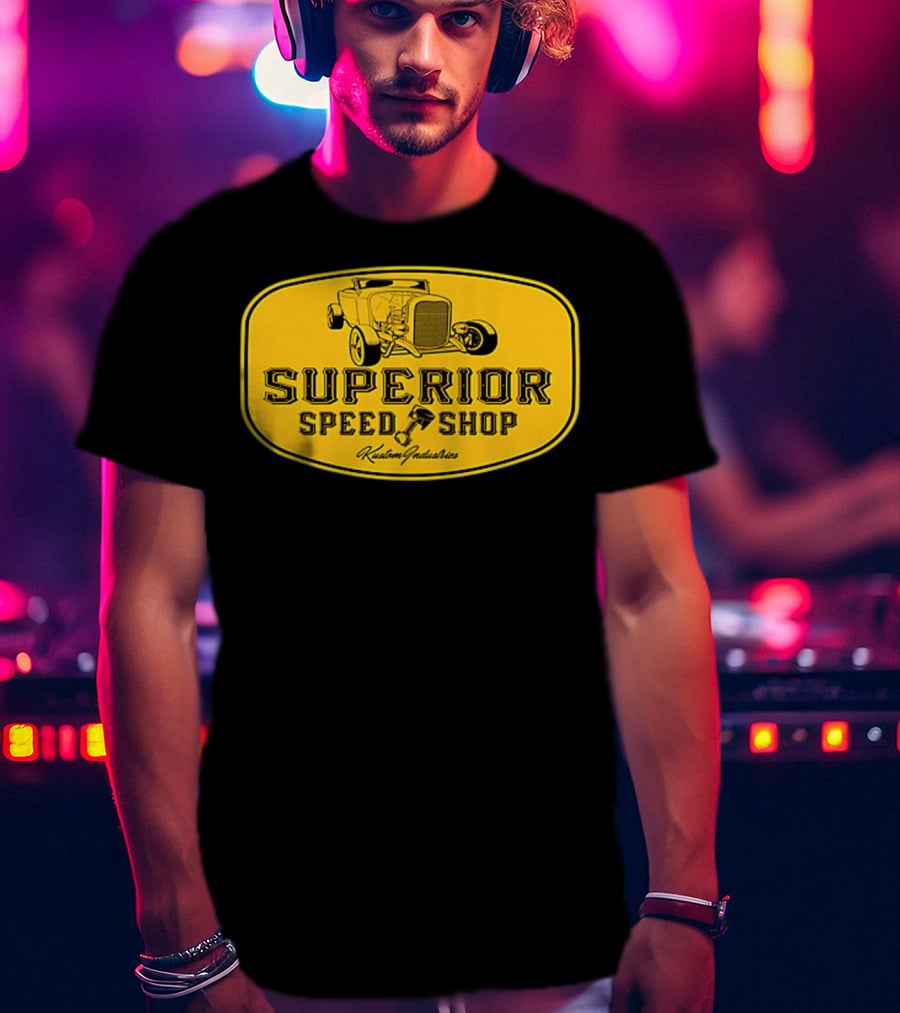 Superior Speed Shop Kustom Industries Retro Hot Rod T-Shirt