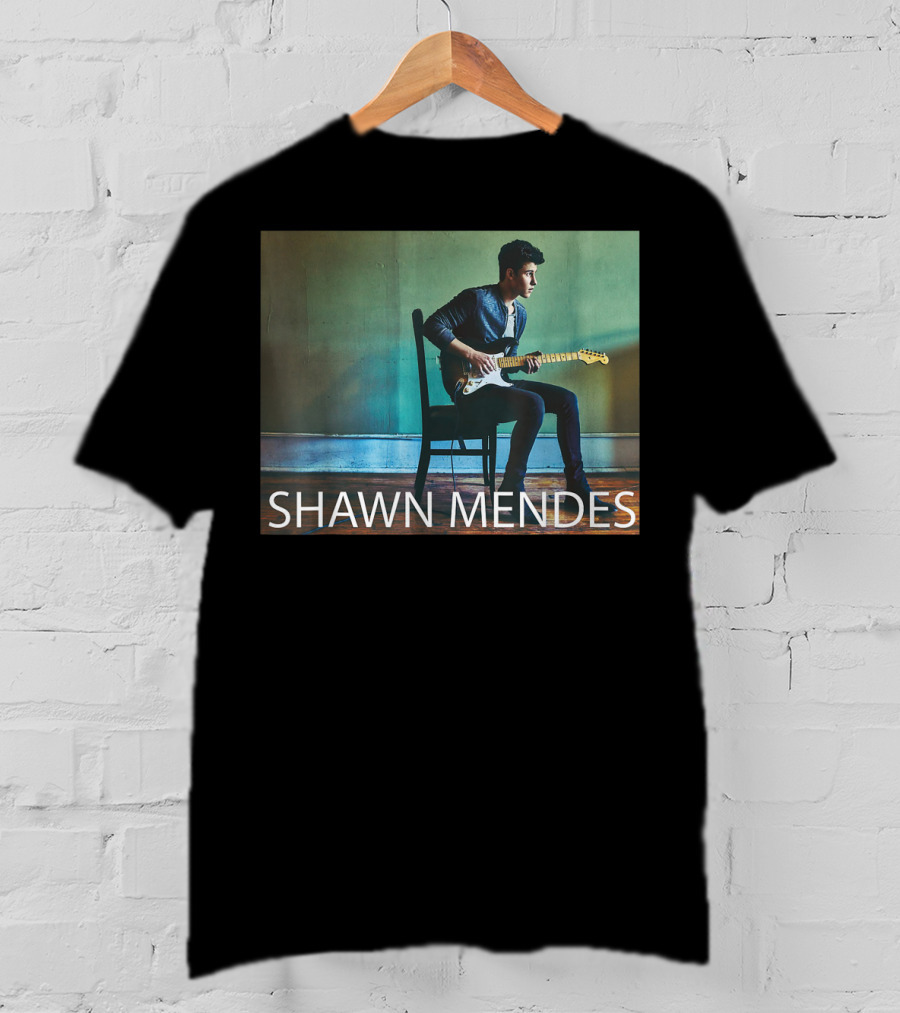 SHAWN MENDES Three Empty Words Mendes Guitar Player T-Shirt