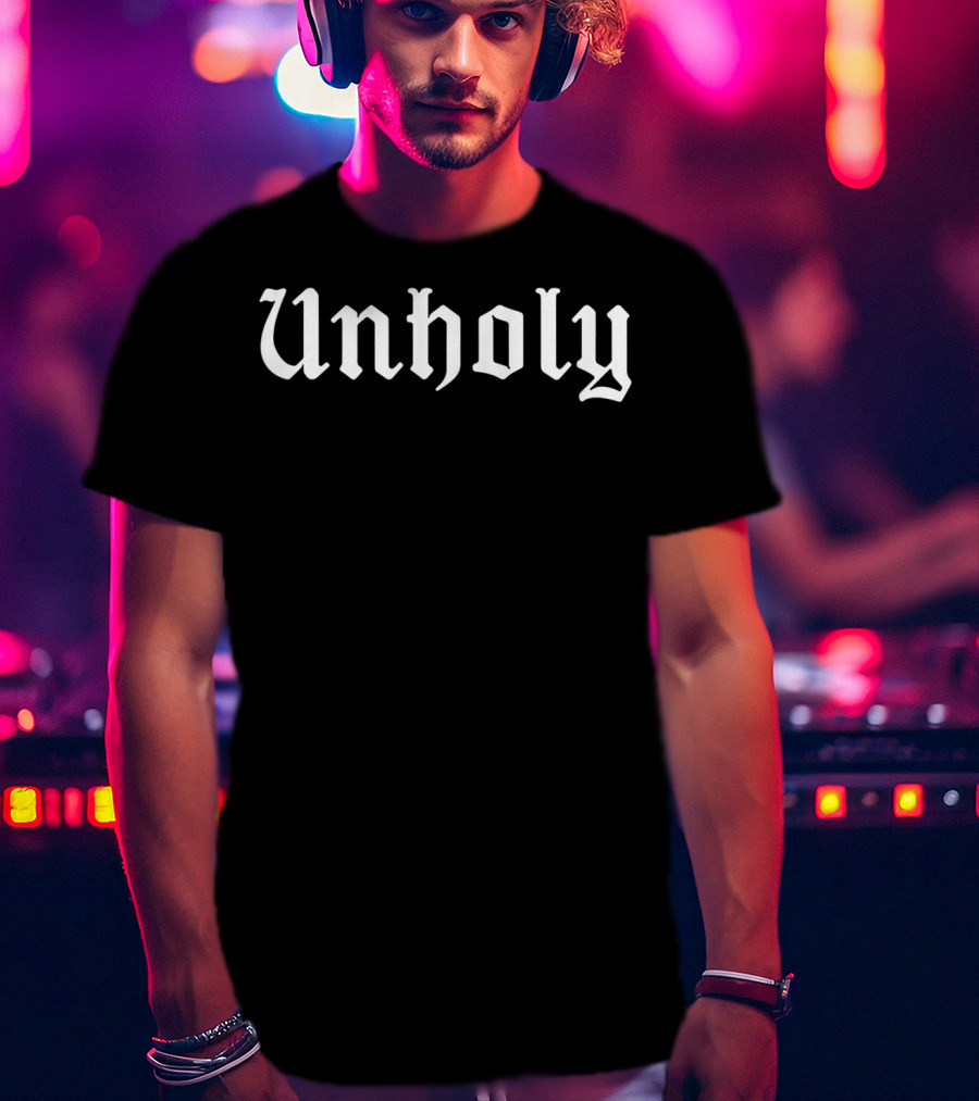 Unholy Pagan Satanic Atheist Anti Church Punk Goth Aesthetic T-Shirt