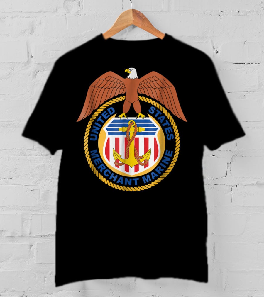 United States Merchant Marine Eagle Emblem T-Shirt