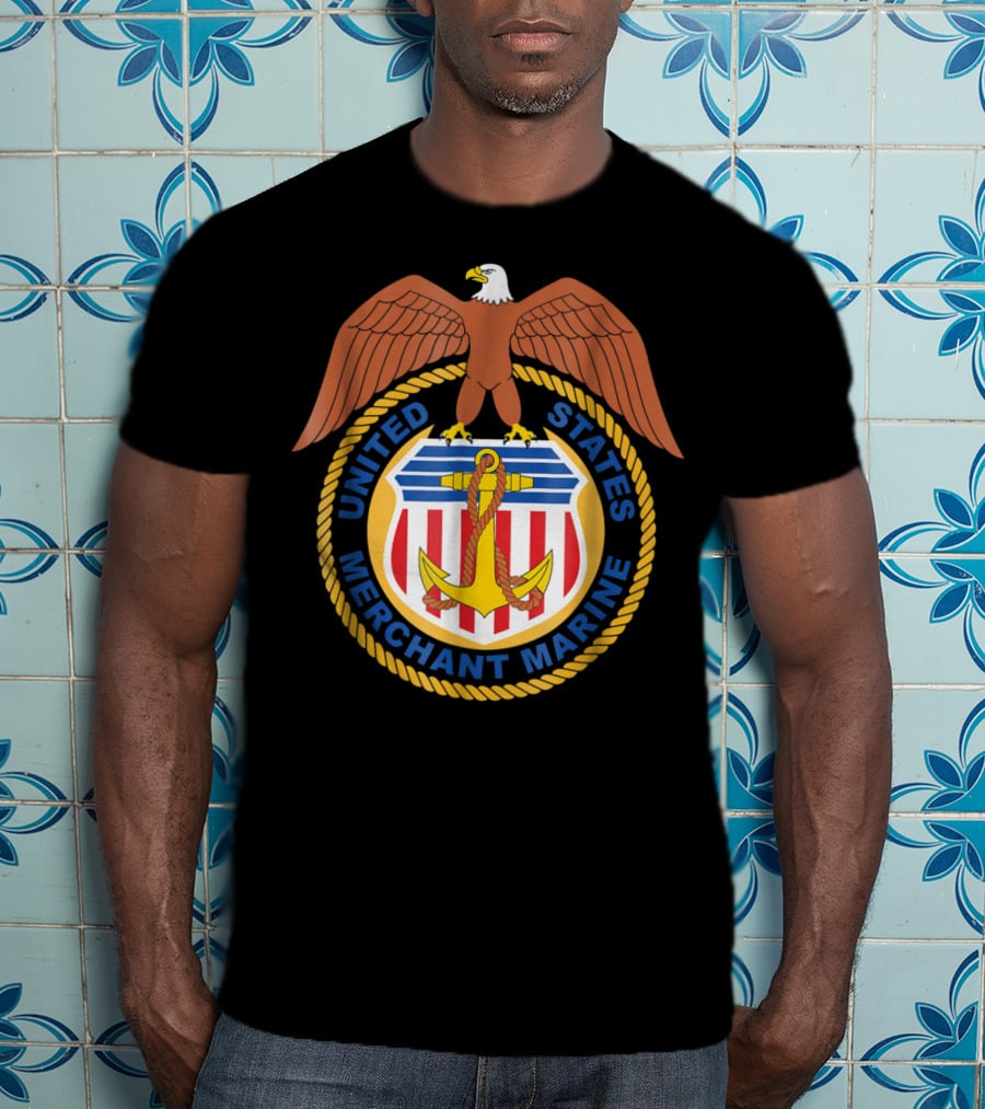 United States Merchant Marine Eagle Emblem T-Shirt