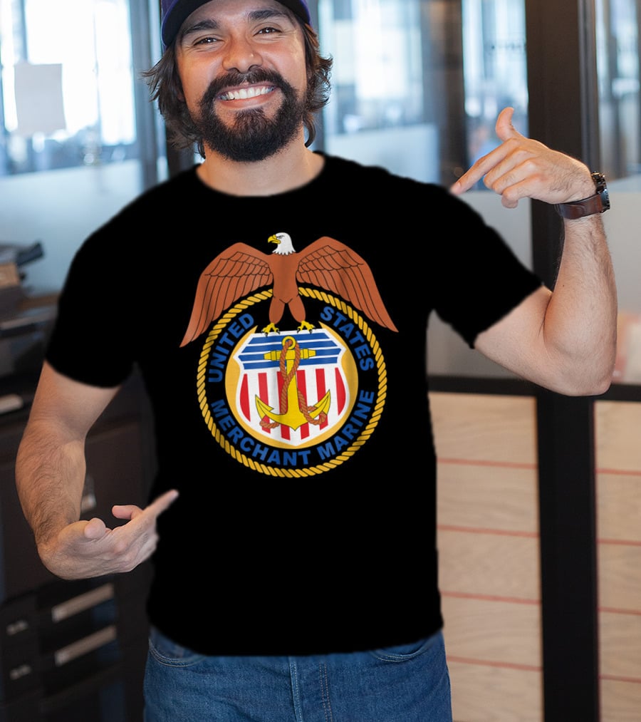 United States Merchant Marine Eagle Emblem T-Shirt
