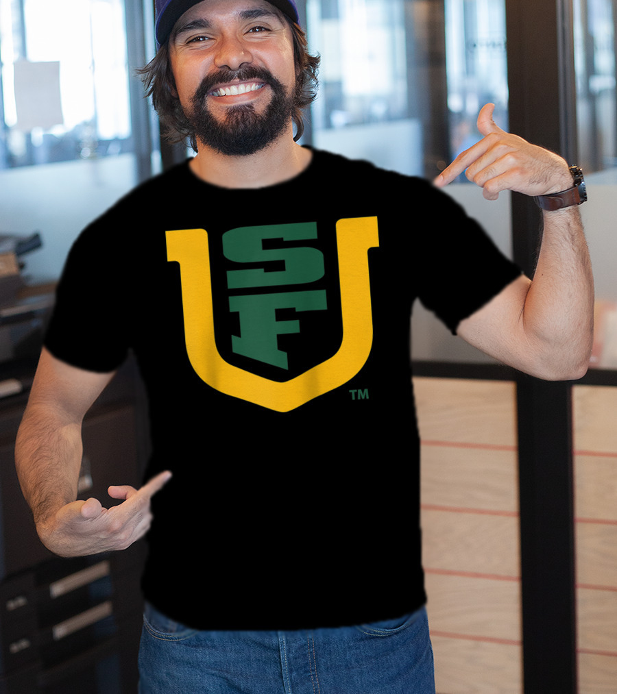 University Of San Francisco Dons NCAA SF Logo PPSNU031 Rag T-Shirt