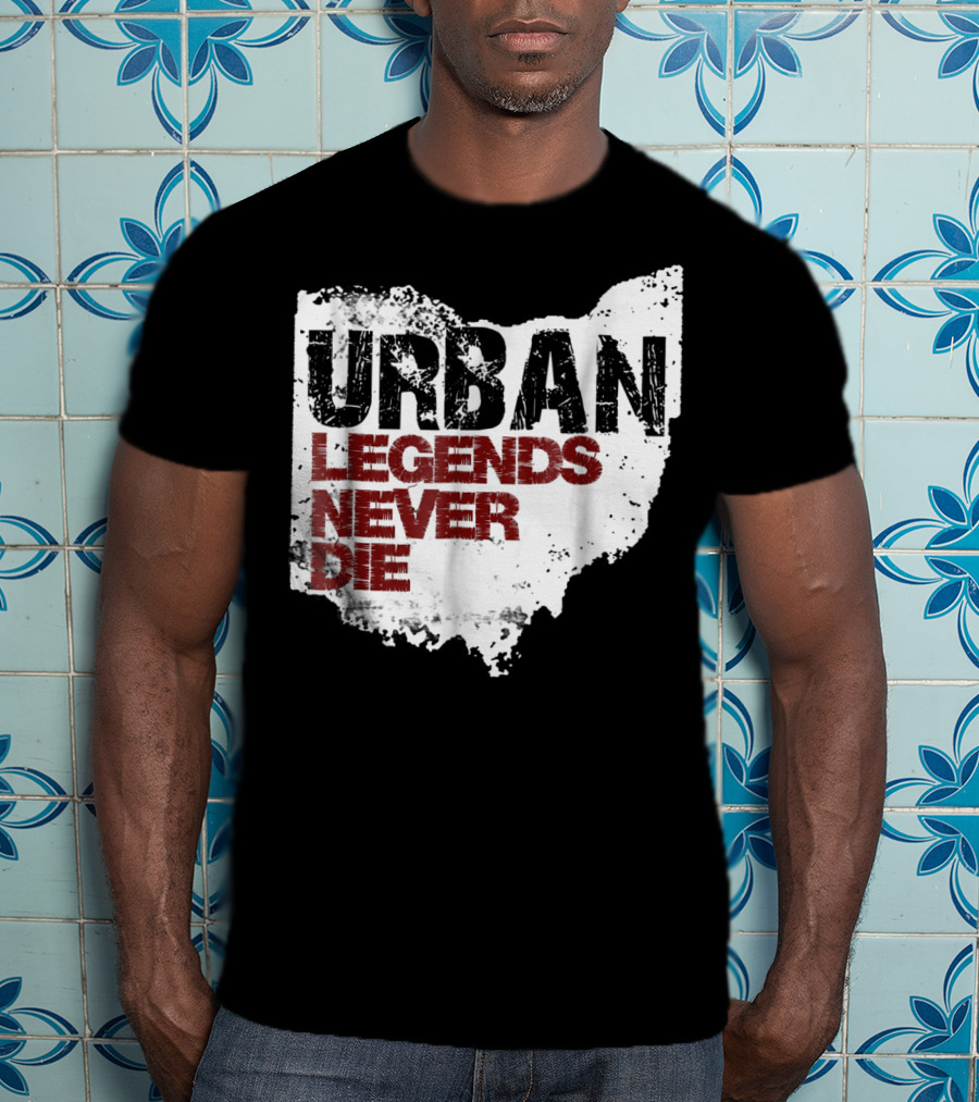 Urban Legends Never Die Ohio State Map T-Shirt