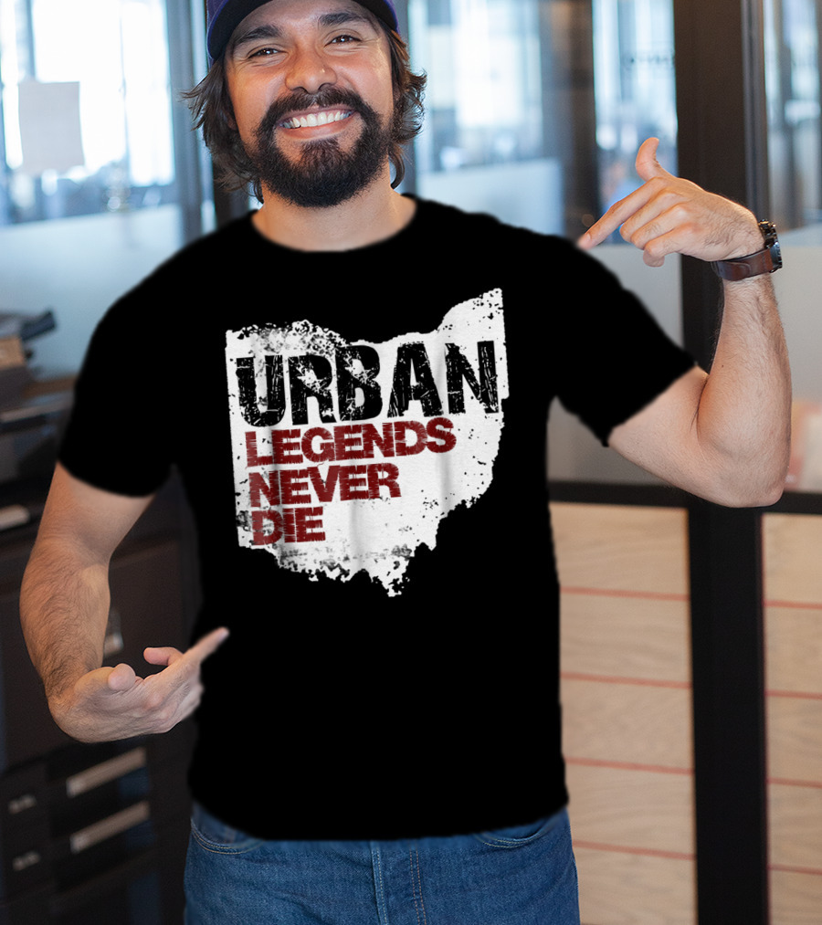 Urban Legends Never Die Ohio State Map T-Shirt
