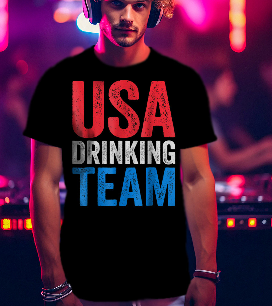 USA Drinking Team Fourth Of July T-Shirt