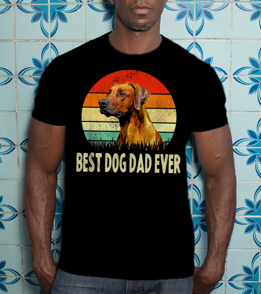 Vintage Best Dog Dad Ever Retro Canine T-Shirt