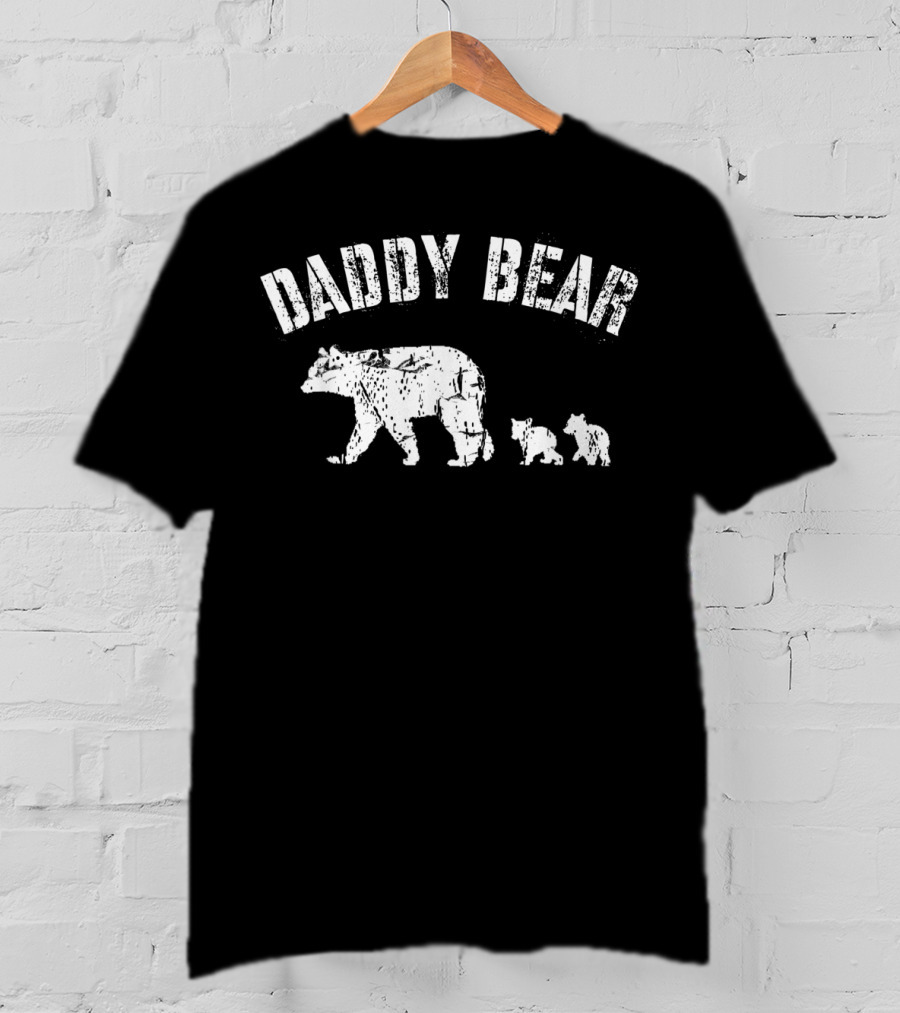 Daddy Bear With Two Cubs T-Shirt