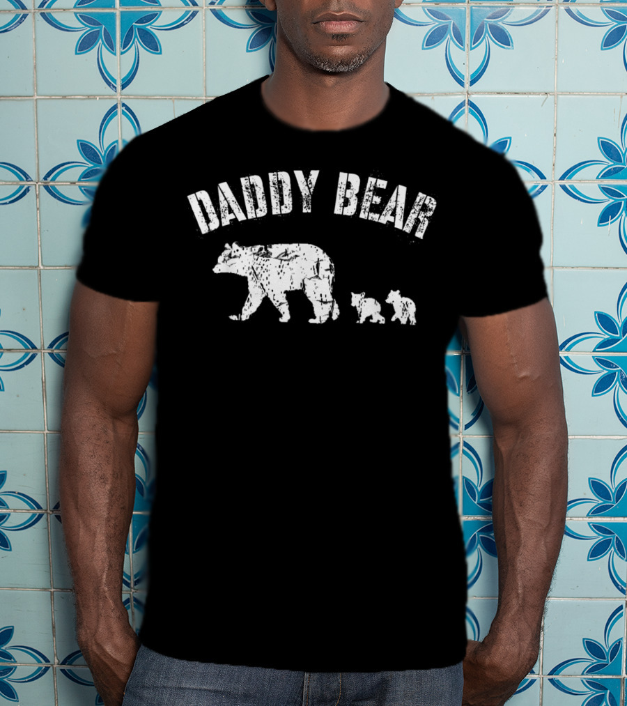Daddy Bear With Two Cubs T-Shirt