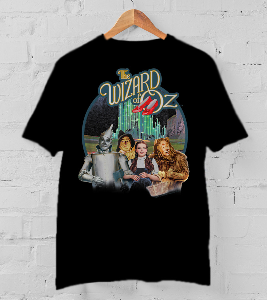 The Wizard Of Oz Dorothy Tin Man Scarecrow Cowardly Lion Emerald City T-Shirt