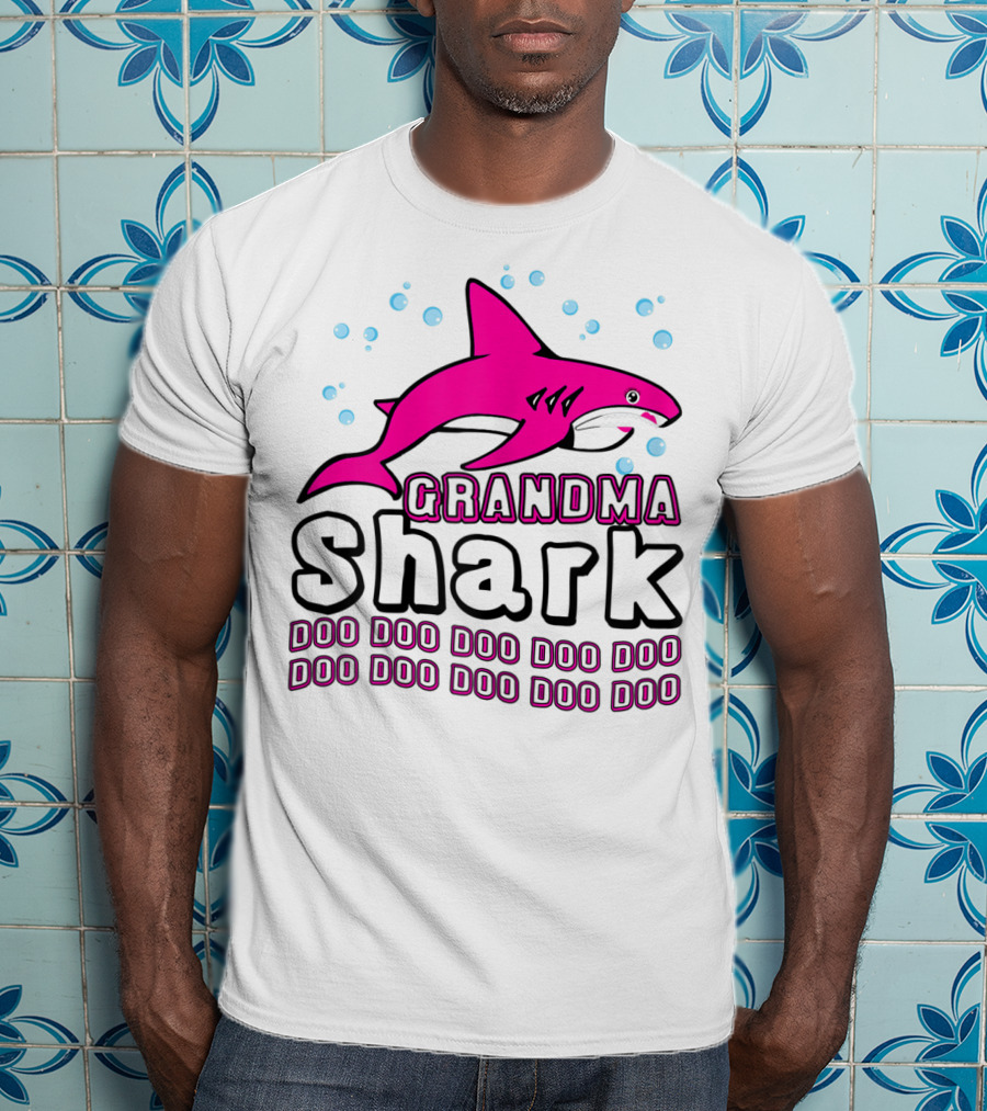 Grandma Shark Doo Doo Doo Doo Doo Doo Doo Doo Doo Doo Doo Doo T-Shirt