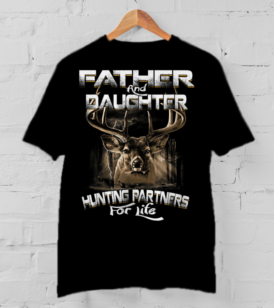 Father And Daughter Hunting Partners For Life With Deer T-Shirt