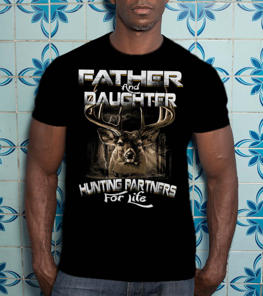 Father And Daughter Hunting Partners For Life With Deer T-Shirt