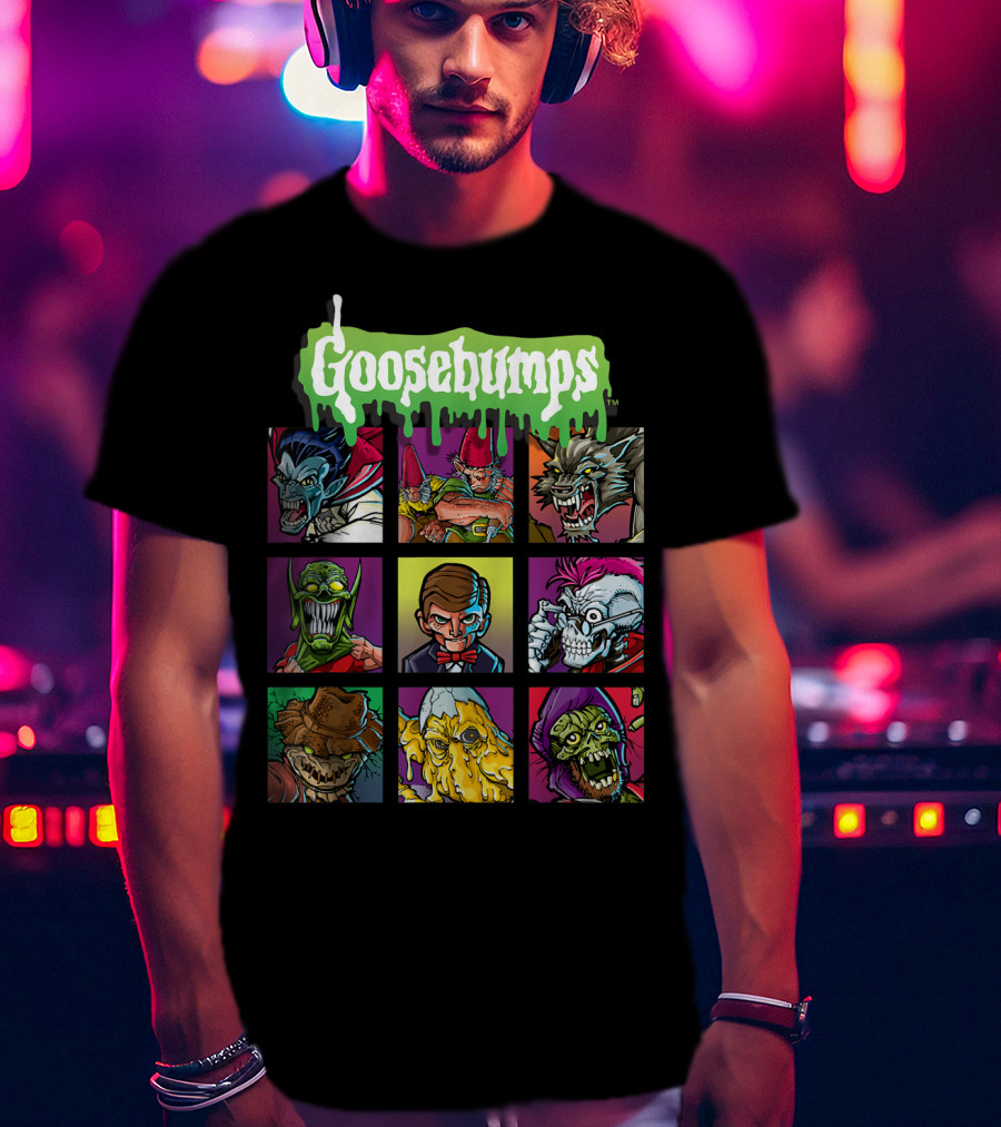 Goosebumps Iconic Monsters Yearbook Portrait Collection T-Shirt