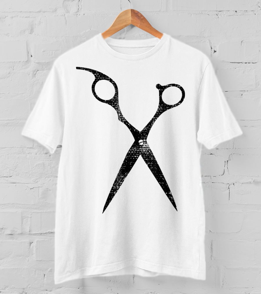 Hairdresser Barber Shop Hairsty Scissors T-Shirt