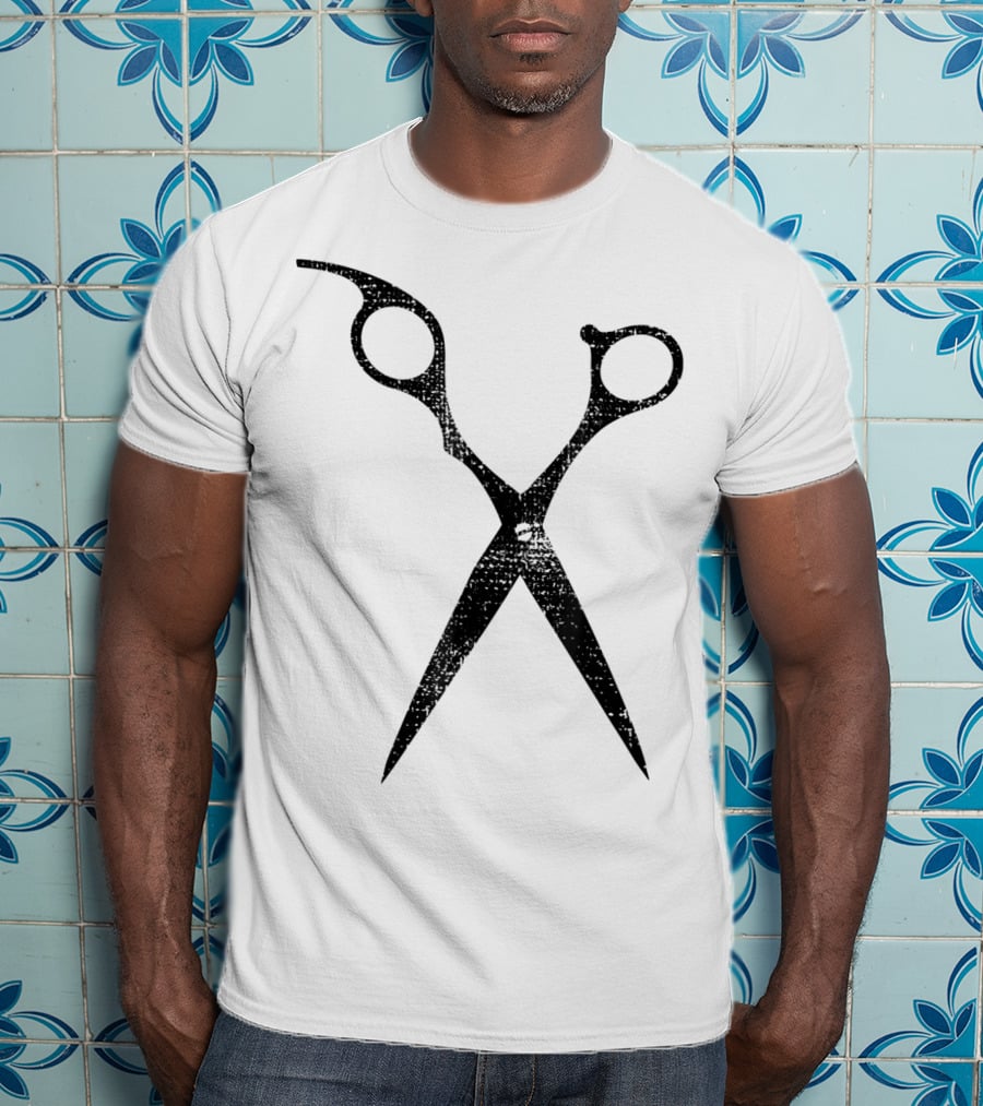 Hairdresser Barber Shop Hairsty Scissors T-Shirt