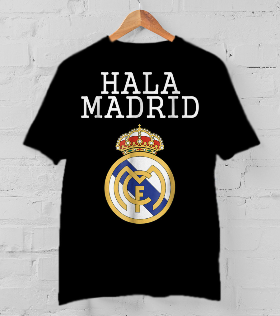 Hala Madrid Real Madrid CF Crest With Crown T-Shirt