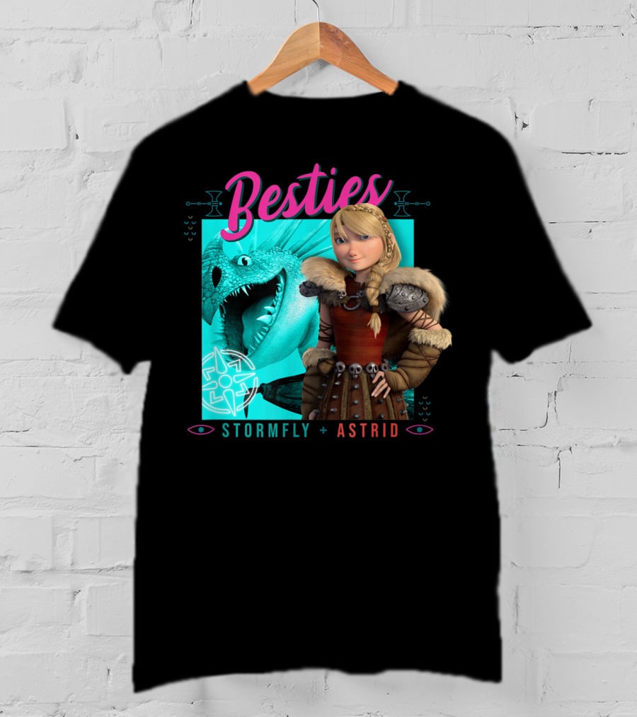 Besties Stormfly + Astrid How To Train Your Dragon 3 Hidden World T-Shirt