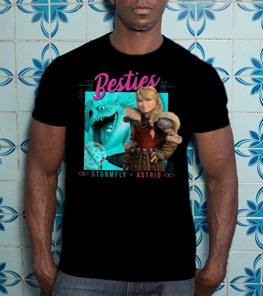 Besties Stormfly + Astrid How To Train Your Dragon 3 Hidden World T-Shirt