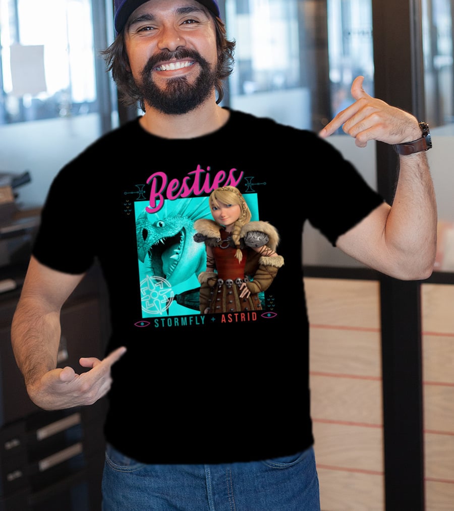Besties Stormfly + Astrid How To Train Your Dragon 3 Hidden World T-Shirt