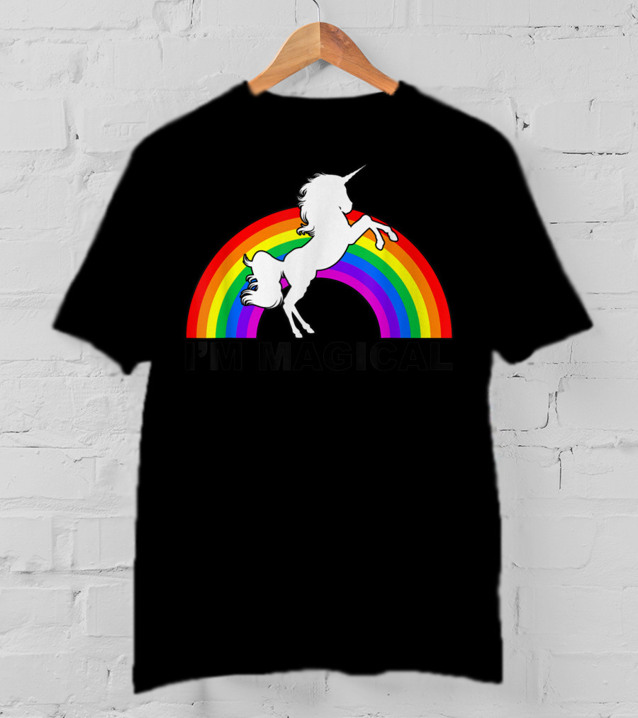 I'm Magical Unicorn With Rainbow T-Shirt