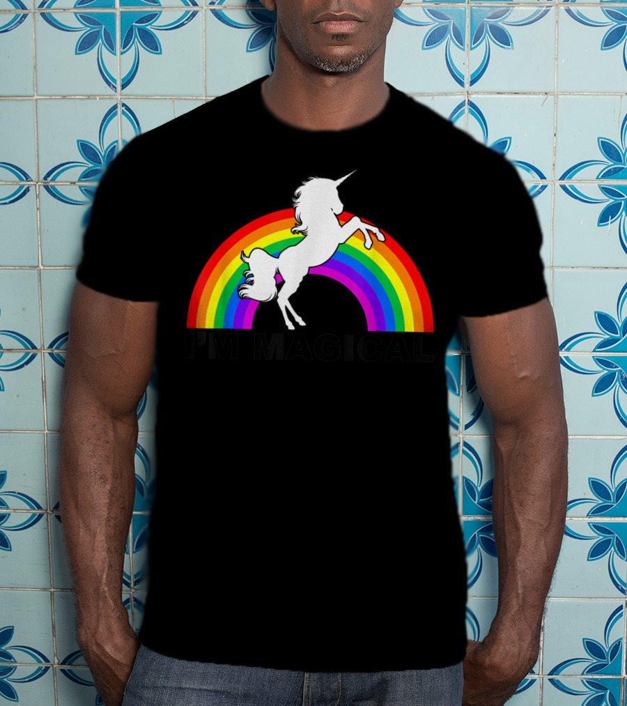 I'm Magical Unicorn With Rainbow T-Shirt