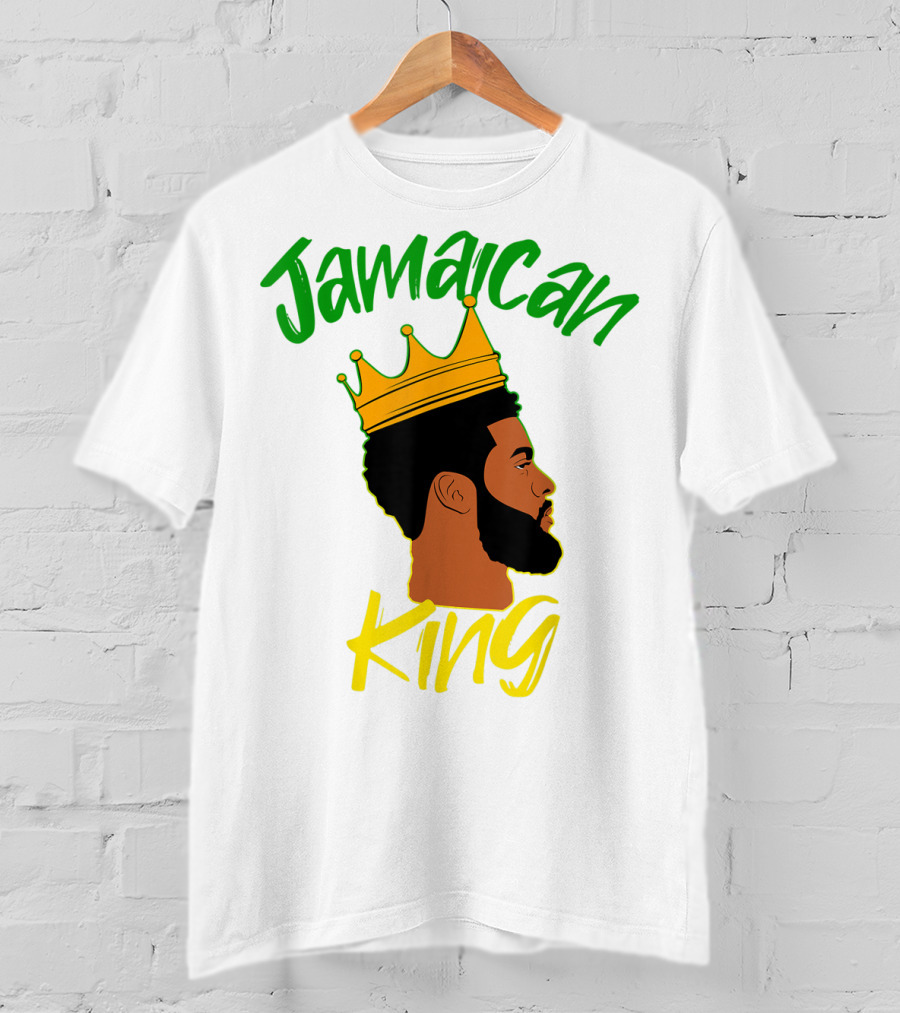 Jamaican King Proud And Independent Black King T-Shirt