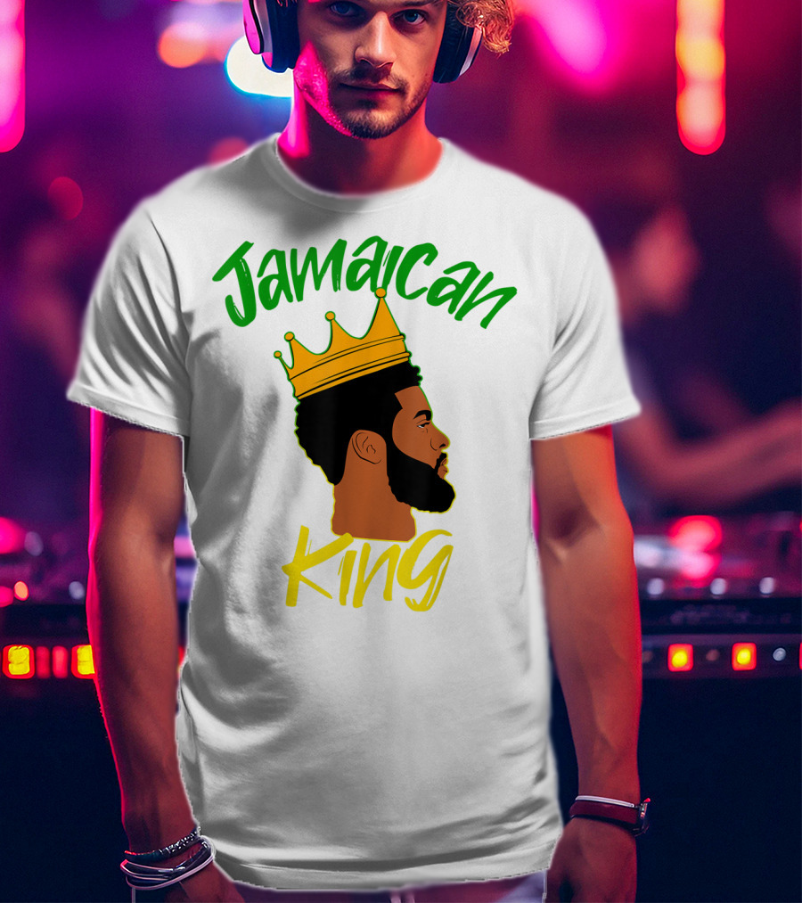 Jamaican King Proud And Independent Black King T-Shirt