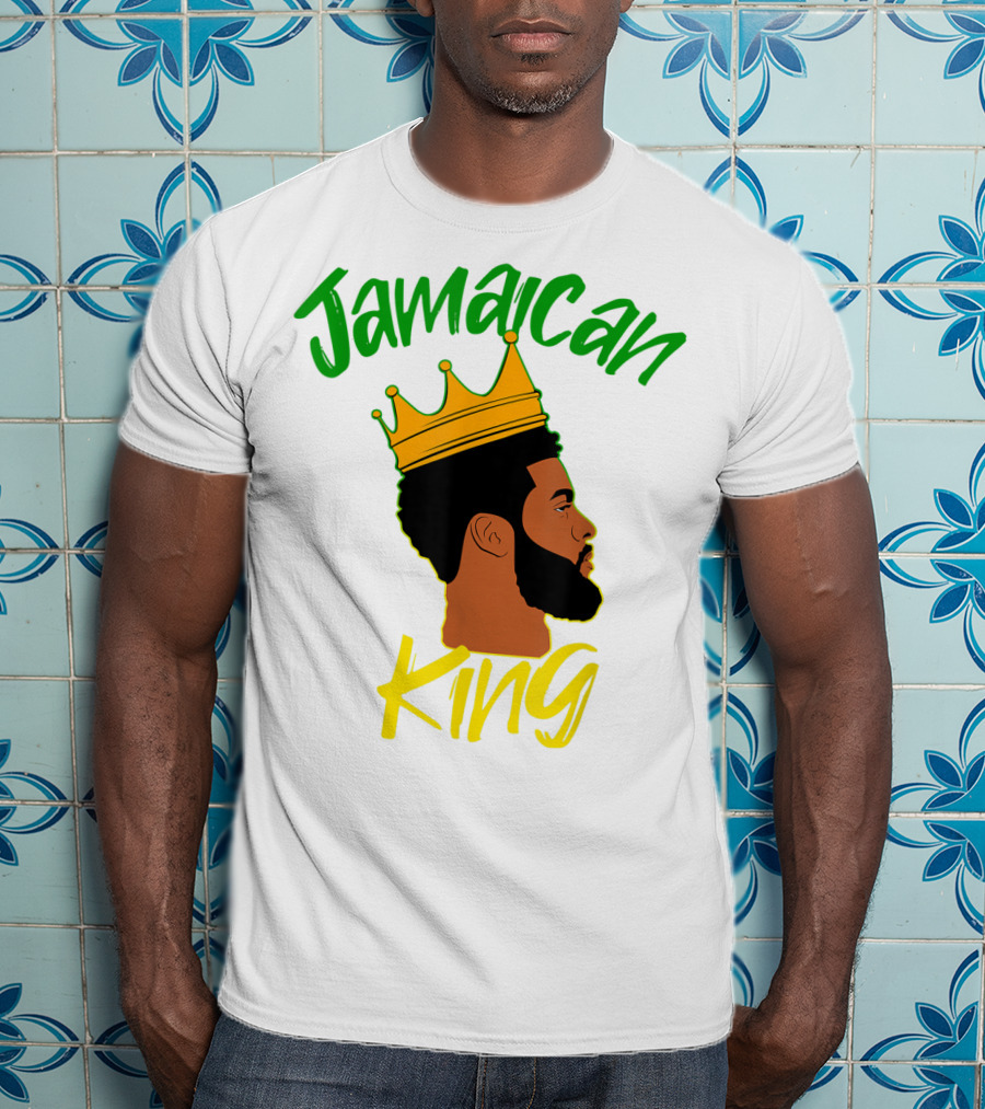 Jamaican King Proud And Independent Black King T-Shirt