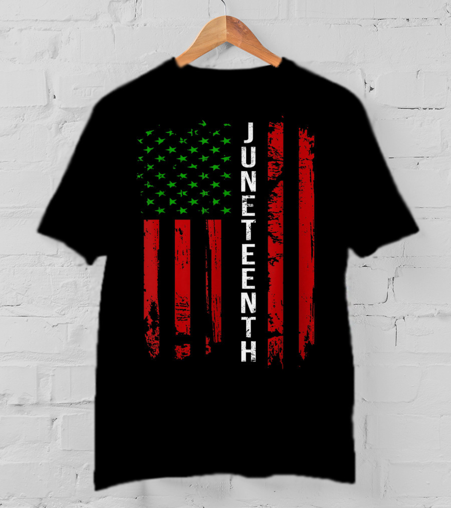 Juneteenth African American Flag T-Shirt