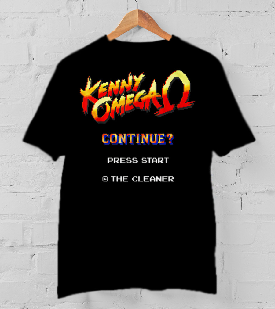 Kenny Omega Continue? Press Start The Cleaner 8 Bit Game T-Shirt