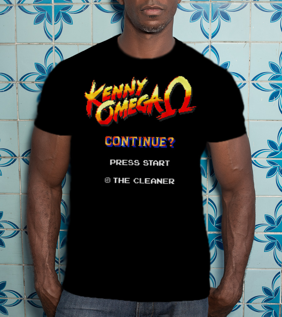 Kenny Omega Continue? Press Start The Cleaner 8 Bit Game T-Shirt