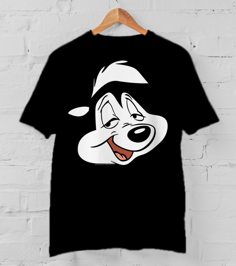 Looney Tunes Pepe Le Pew Face Character Classic T-Shirt