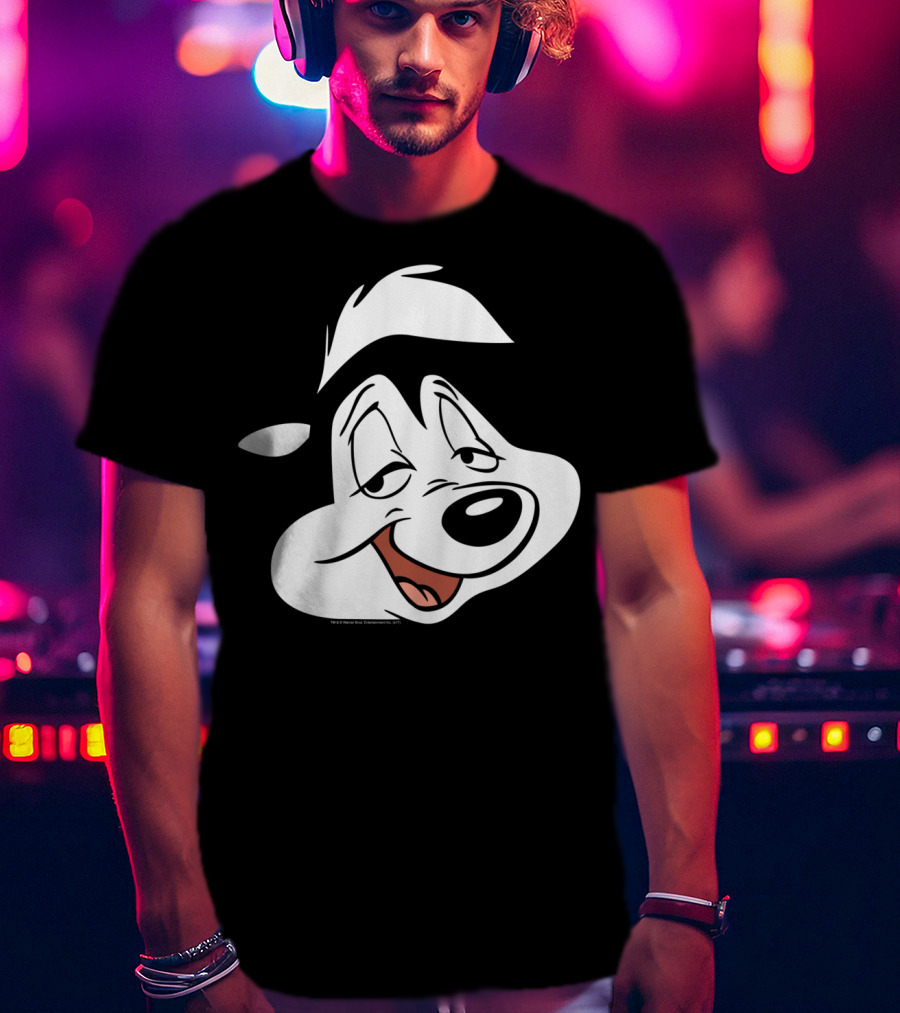 Looney Tunes Pepe Le Pew Face Character Classic T-Shirt