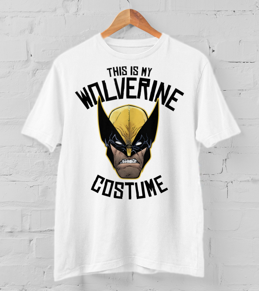 Marvel Wolverine This Is My Costume Head Shot T-Shirt