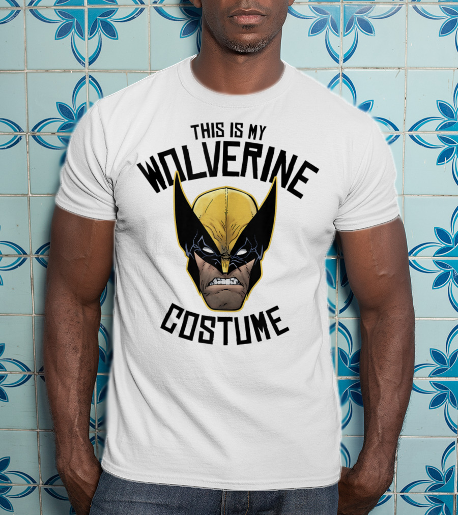 Marvel Wolverine This Is My Costume Head Shot T-Shirt