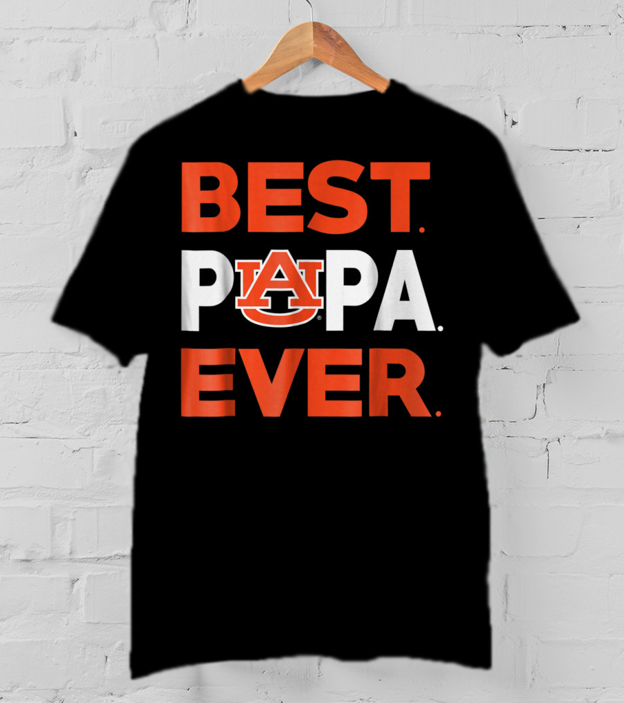 Best Papa Ever Auburn Tigers Mens T-Shirt