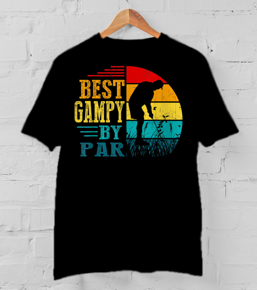 Best Gampy By Par Golf Lover Golfer Vintage T-Shirt