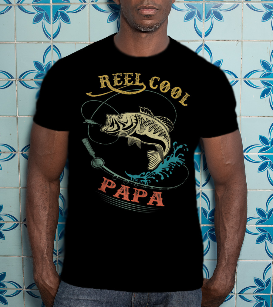 Reel Cool Papa Fishing Men's T-Shirt