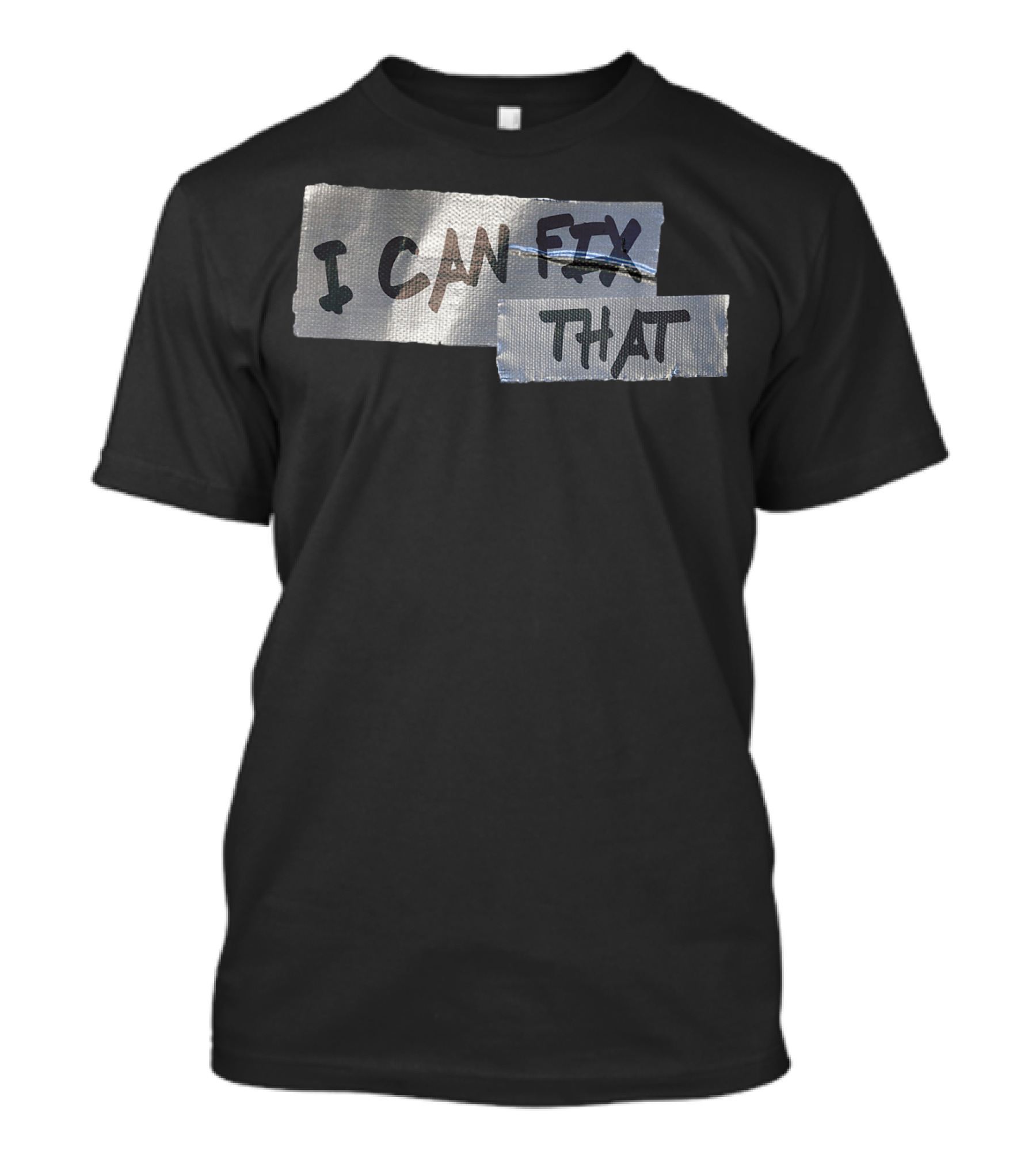 Mens Funny Dad Duct Tape I Can Fix That T-Shirt