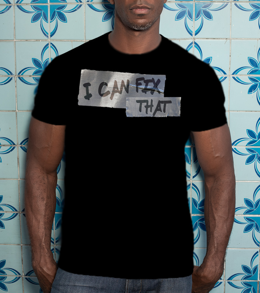Mens Funny Dad Duct Tape I Can Fix That T-Shirt