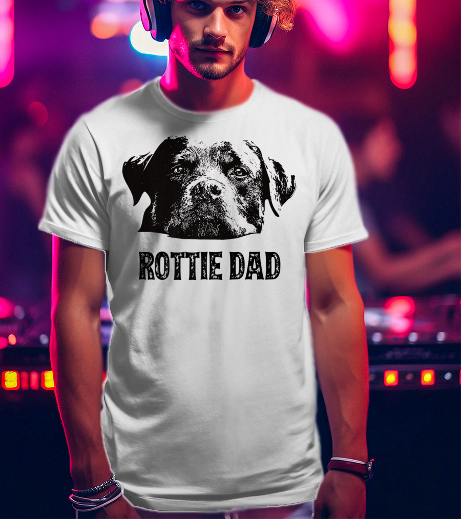 Rottie Dad Rottweiler Dad Mens T-Shirt