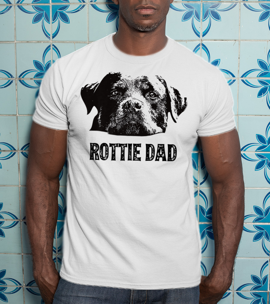 Rottie Dad Rottweiler Dad Mens T-Shirt