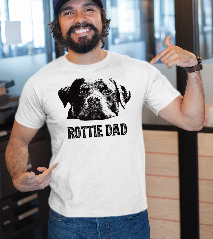 Rottie Dad Rottweiler Dad Mens T-Shirt