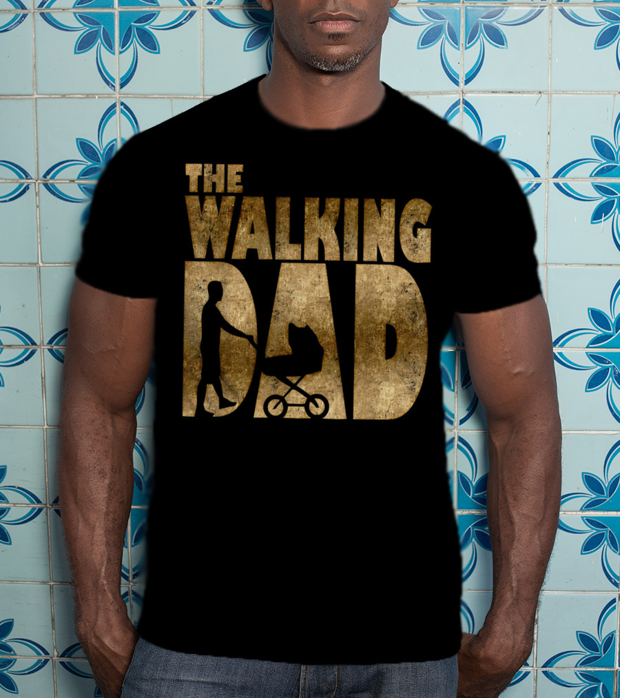 The Walking Dad Mens New Parent Stroller T-Shirt