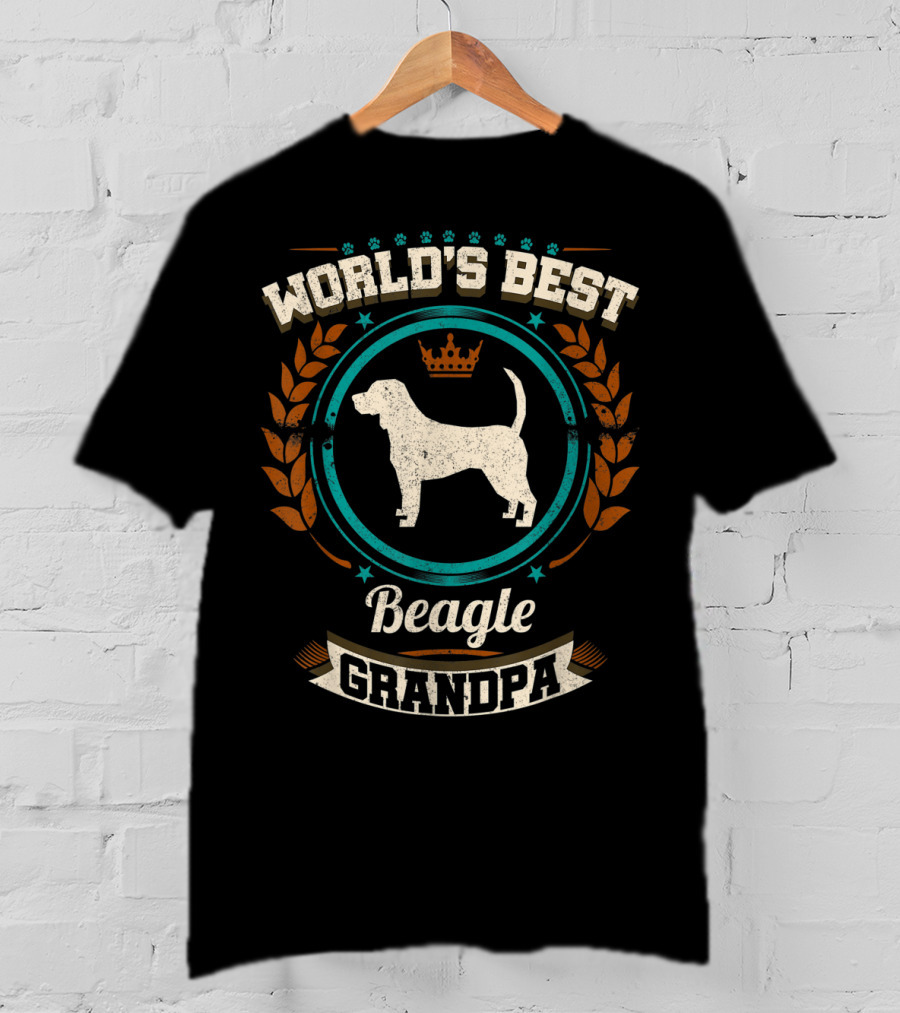 World's Best Beagle Grandpa Granddog T-Shirt
